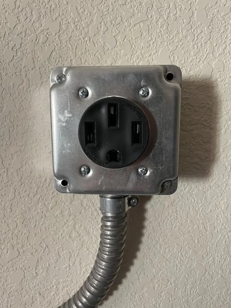 NEMA 14-50 outlet installed for Electrical Panel Upgrade in Highland Beach